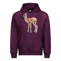 Mauve Wine Guanaco Llama Baby Urban Hoodie - LillyAllenDesigns