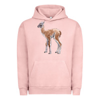 Pigment Salmon Guanaco Llama Baby Urban Hoodie - LillyAllenDesigns