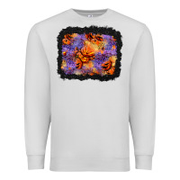 Dove Grey halloween pumpkin and leopard background Premium Sweatshirt - BundleAndBundleShop