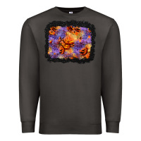 Smoke halloween pumpkin and leopard background Premium Sweatshirt - BundleAndBundleShop