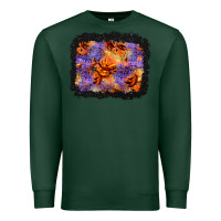 Sports Green halloween pumpkin and leopard background Premium Sweatshirt - BundleAndBundleShop