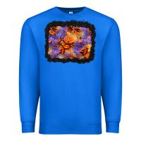 True Royal halloween pumpkin and leopard background Premium Sweatshirt - BundleAndBundleShop