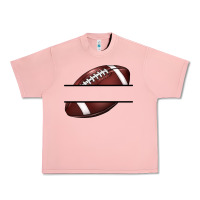 Salmon football name frame Urban Heavy Tee - BarkalooDesign