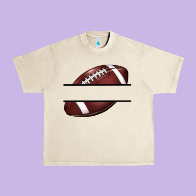 Football Name Frame Urban Heavy Tee Designed By Barkaloodesign