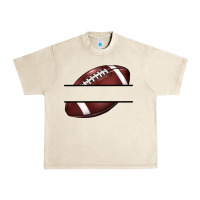 Sandshell football name frame Urban Heavy Tee - BarkalooDesign