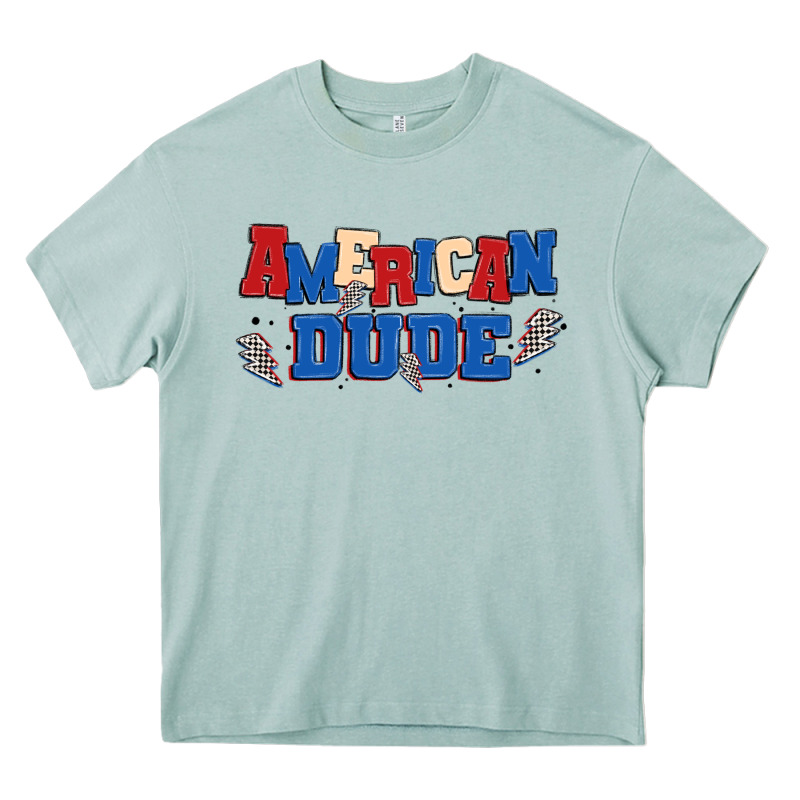 American Dude Heavy Core Tee by MaliasSmallBusiness | Teevron