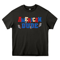 Asphalt american dude Heavy Core Tee - MaliasSmallBusiness