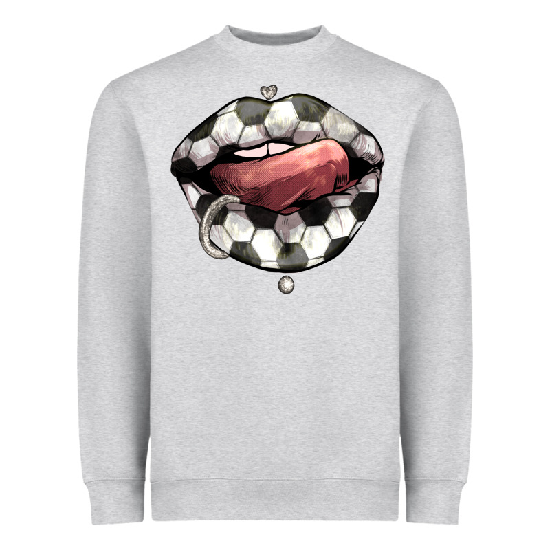 Soccer Lips Heavyweight Sweatshirt by HowdyJamesFarm | Teevron