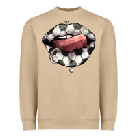 Mushroom Soccer lips Heavyweight Sweatshirt - HowdyJamesFarm