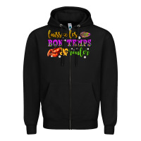 Black laissez les bon temps rouler olivia  (1) Zipper Hoodie - OliviaCreatesArt