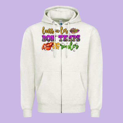 Laissez Les Bon Temps Rouler Olivia  (1) Zipper Hoodie Designed By Oliviacreatesart