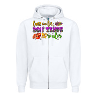 White laissez les bon temps rouler olivia  (1) Zipper Hoodie - OliviaCreatesArt