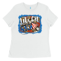 White Let's Get Lit Ladies Tee - Jasminsmagicworld