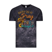 Cloud Black pray on it pray over it pray through it Vintage Tee - Artiststas