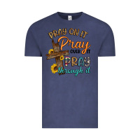 Vintage Denim pray on it pray over it pray through it Vintage Tee - Artiststas