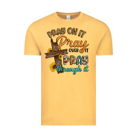 Vintage Mustard pray on it pray over it pray through it Vintage Tee - Artiststas