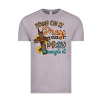Vintage Zinc pray on it pray over it pray through it Vintage Tee - Artiststas