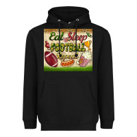 Black eat sleep football repeat tumbler Heavyweight Hoodie - BundleAndBundleShop