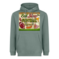 Eat Sleep Football Repeat Tumbler Heavyweight Hoodie | Teevron