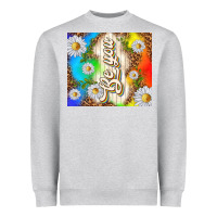 Heather Grey be you with daisies Heavyweight Sweatshirt - TumblerDesignByShophia