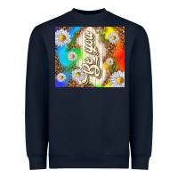 Navy be you with daisies Heavyweight Sweatshirt - TumblerDesignByShophia