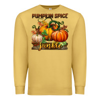 Antique Gold pumpkin spice junkie Premium Sweatshirt - BundleAndBundleShop
