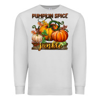 Dove Grey pumpkin spice junkie Premium Sweatshirt - BundleAndBundleShop