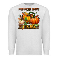 Oatmeal Heather pumpkin spice junkie Premium Sweatshirt - BundleAndBundleShop
