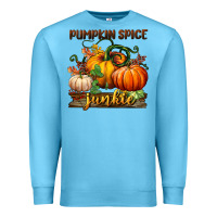 Ocean Blue pumpkin spice junkie Premium Sweatshirt - BundleAndBundleShop