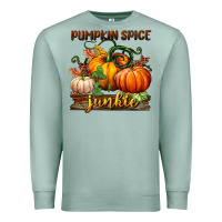 Seafoam pumpkin spice junkie Premium Sweatshirt - BundleAndBundleShop