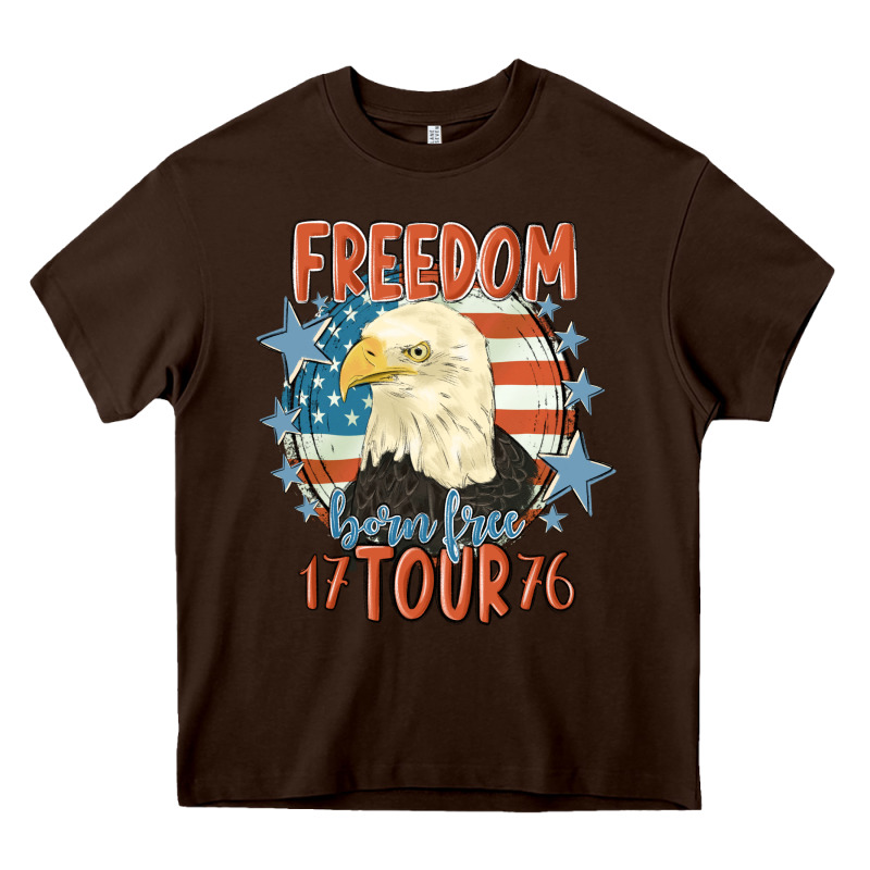 Freedom Born Free Tour 1776 Heavy Core Tee by MaliasSmallBusiness | Teevron