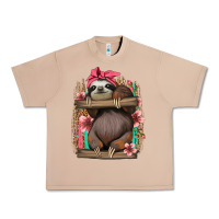 Burro cute floral baby sloth Urban Heavy Tee - Jasminsmagicworld