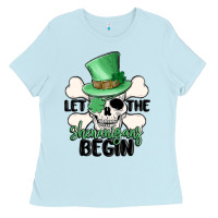 Baby Blue let the shenanigans begin Ladies Tee - MaliasSmallBusiness
