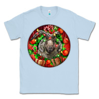 Dusty Blue christmas navajo churro sheep Classic Tee - LillyAllenDesigns
