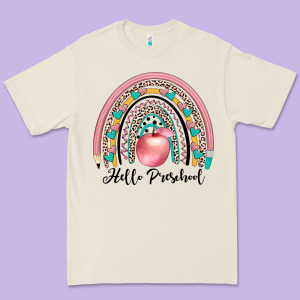 Hello Preschool Premium Tee Designed By Jahusdesignshop