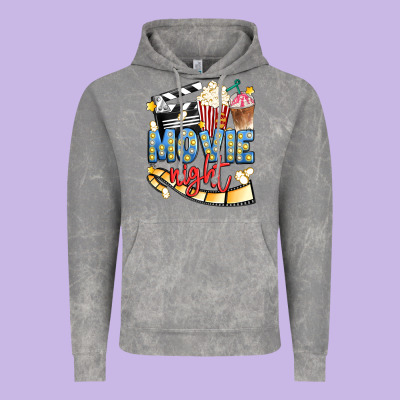 Movie Night Vintage Hoodie Designed By Artiststas