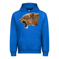 Cobalt Puma Head Urban Hoodie - LillyAllenDesigns