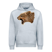 Heather Grey Puma Head Urban Hoodie - LillyAllenDesigns