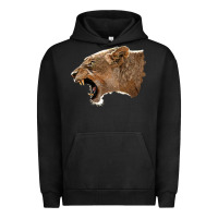 Pigment Black Puma Head Urban Hoodie - LillyAllenDesigns