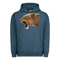 Pigment Midnight Navy Puma Head Urban Hoodie - LillyAllenDesigns
