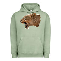 Pigment Oil Green Puma Head Urban Hoodie - LillyAllenDesigns