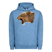 Pigment Pebble Blue Puma Head Urban Hoodie - LillyAllenDesigns