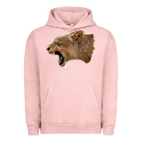 Pigment Salmon Puma Head Urban Hoodie - LillyAllenDesigns