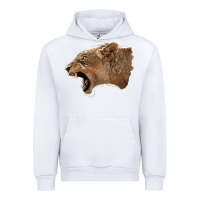 White Puma Head Urban Hoodie - LillyAllenDesigns