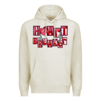 Oatmeal Heather Heart breaker Valentine's Day Premium Hoodie - FaDigitalArtStudio