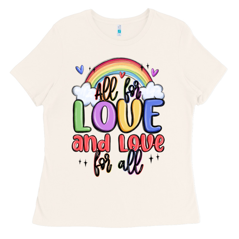 All For Love And Love For All Ladies Tee by MaliasSmallBusiness | Teevron