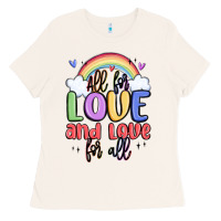 Bone all for love and love for all Ladies Tee - MaliasSmallBusiness