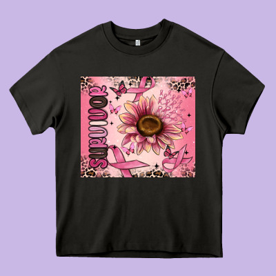 Breast Cancer Survivor Heavy Core Tee Designed By Maliassmallbusiness