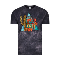 Cloud Black Wıld and Free Vintage Tee - JahusDesignShop