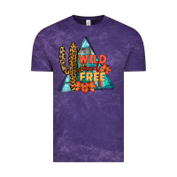 Cloud Purple Wıld and Free Vintage Tee - JahusDesignShop